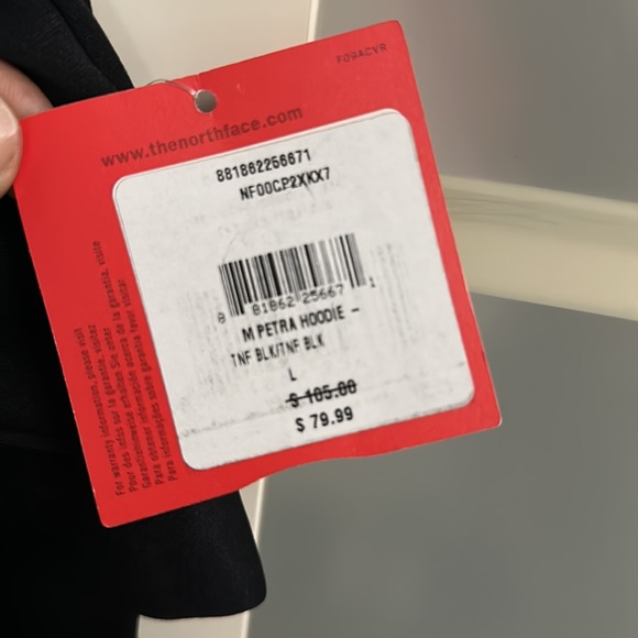 North Face Petra Hoodie Jacket Sweater. Men’s Large. Black. NWT. Retail: $105 - Picture 4 of 4